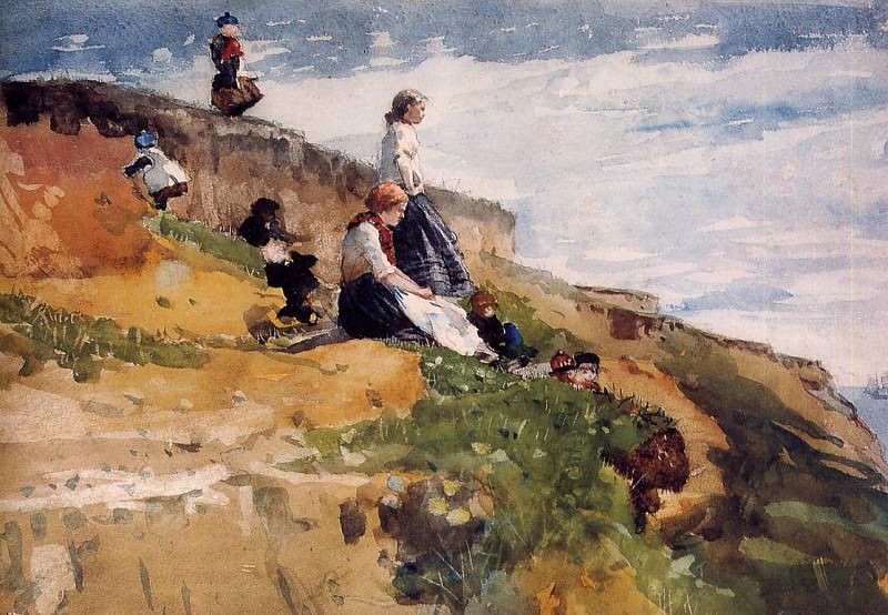 On the Cliff, Winslow Homer