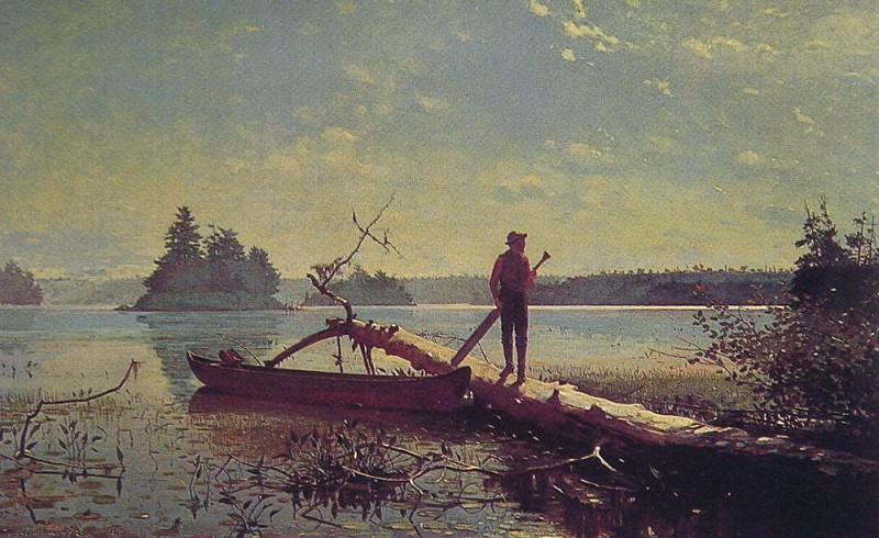 An Adirondack Lake, Winslow Homer