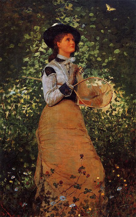 The Butterfly Girl, Winslow Homer