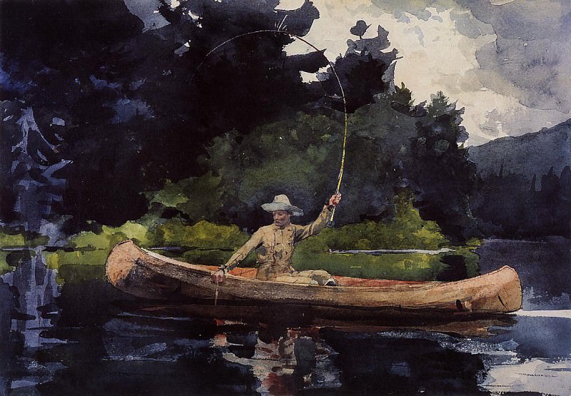Playing Him aka The North Woods, Winslow Homer
