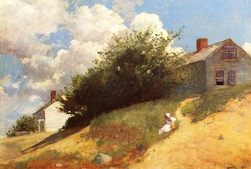 Houses on a Hill, Winslow Homer