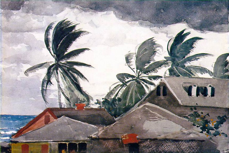 Hurricane, Bahamas, Winslow Homer