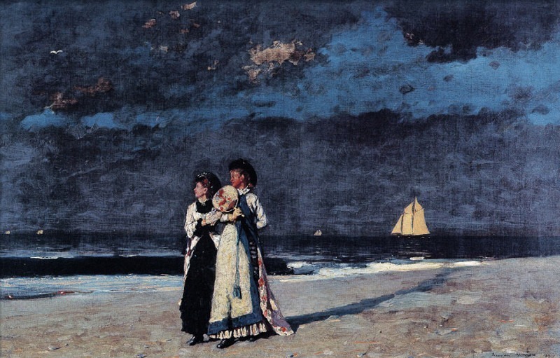 Promenade On The Beach, Winslow Homer