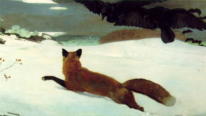 THE FOX HUNT, Winslow Homer