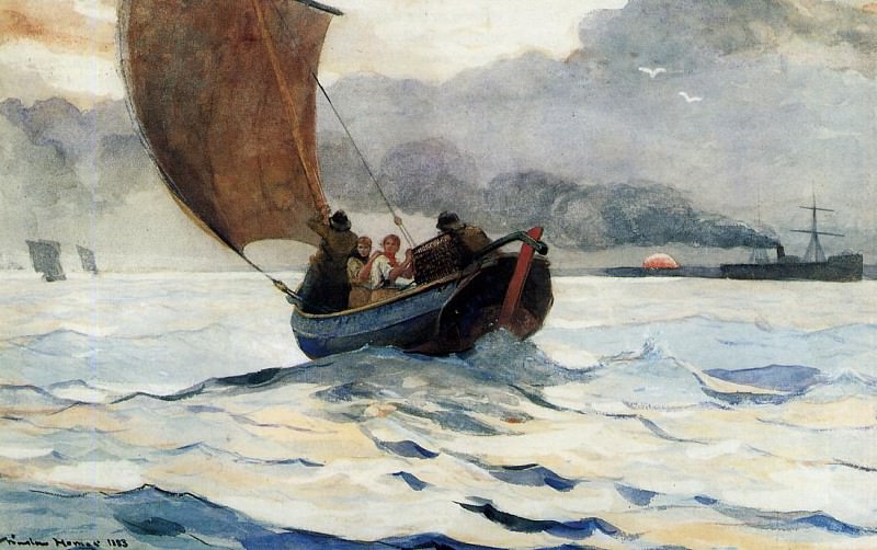 Returning Fishing Boats, Winslow Homer
