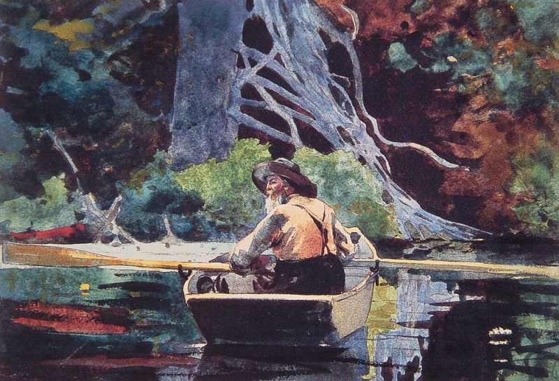 The Red Canoe, Winslow Homer