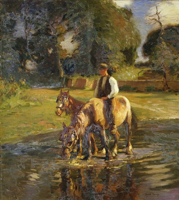 The Watering Place, Harold Harvey