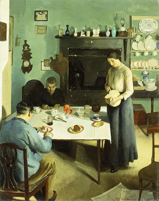 A Meal in the Kitchen, Harold Harvey
