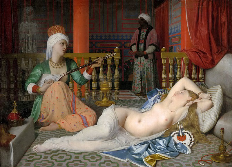 Odalisque with a slave, Jean Auguste Dominique Ingres
