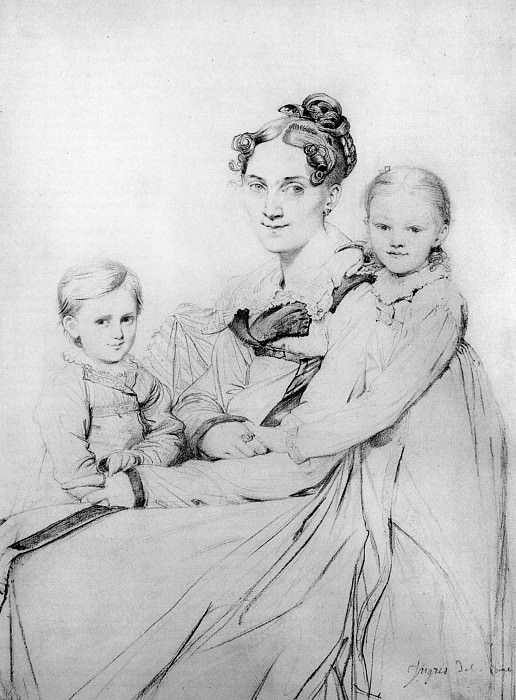 Мадам Джоан Готхард Рейнхольд, урожденная Амалия Доротея Вильгемина Риттер, с двумя сыновьями, Жан Огюст Доминик Энгр
