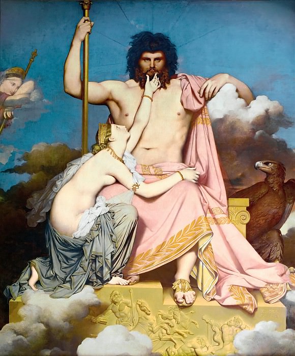 Jupiter and Thetis, Jean Auguste Dominique Ingres
