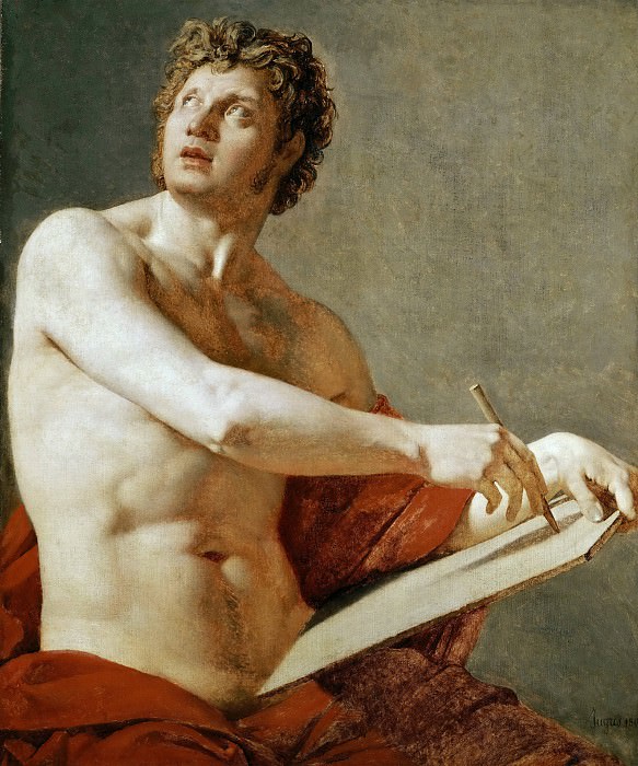 Academic Study of a Male Torso, Jean Auguste Dominique Ingres