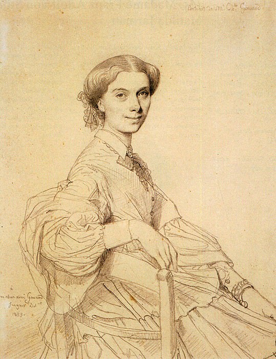 Ingres_Madame_Charles_Gounod_born_Anna_Zimmermann, Jean Auguste Dominique Ingres