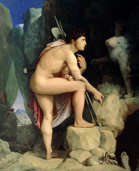 Oedipus and the Sphinx, Jean Auguste Dominique Ingres