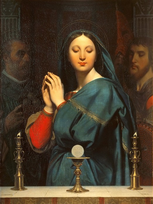 Virgin Adoring the Host, Jean Auguste Dominique Ingres