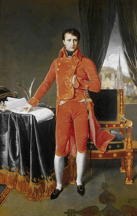 Napoleon Bonaparte in the Uniform of the First Consul, Jean Auguste Dominique Ingres