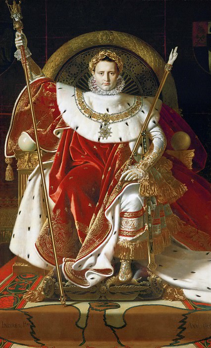 Наполеон на императорском троне, Жан Огюст Доминик Энгр