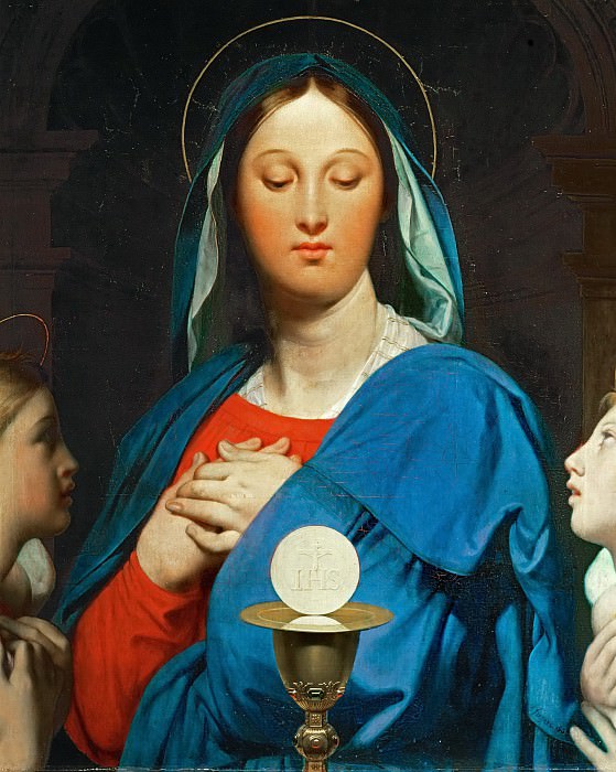 Virgin with the Host, Jean Auguste Dominique Ingres