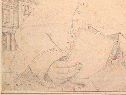 Ingres_Auguste_Jean_Marie_Guenepin_1809_detail2, Jean Auguste Dominique Ingres