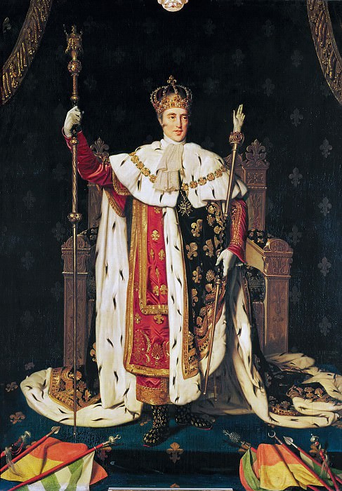King Charles Xth in coronation robes, Jean Auguste Dominique Ingres