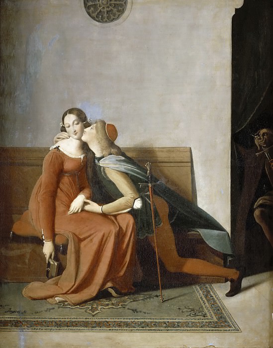Paolo and Francesca, Jean Auguste Dominique Ingres
