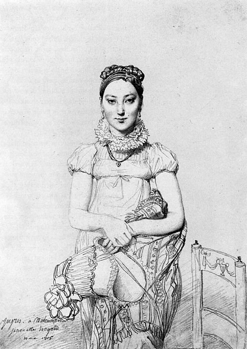 Ingres_Mademoiselle_Jeanne_Hayard, Jean Auguste Dominique Ingres