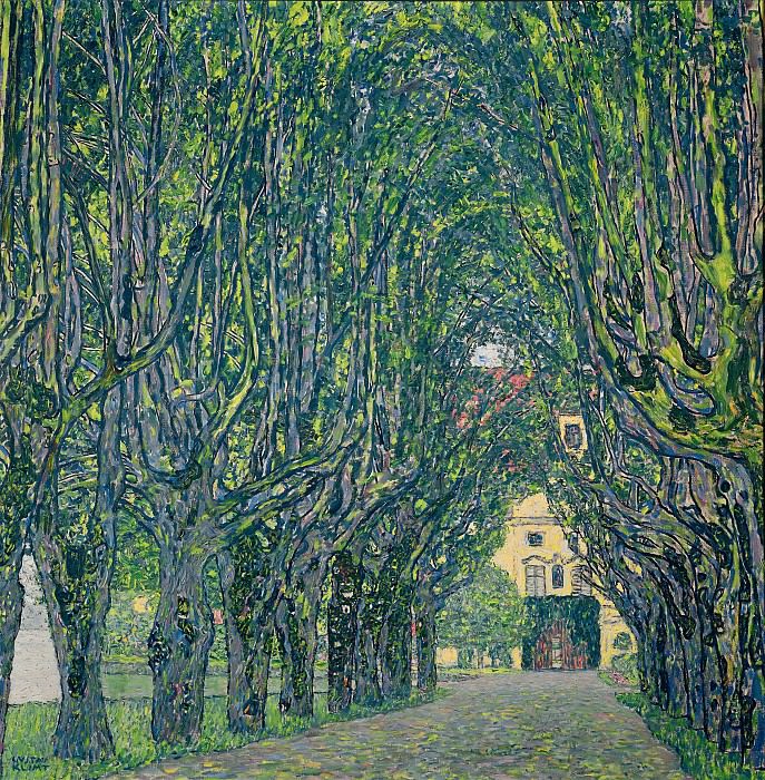 Alley in the park of the palace Cummer, Gustav Klimt