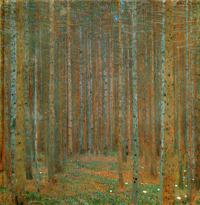Сосновый лес, Густав Климт
