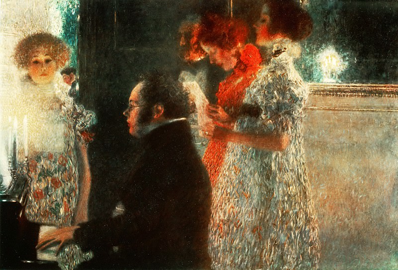 Schubert at the Piano, Gustav Klimt