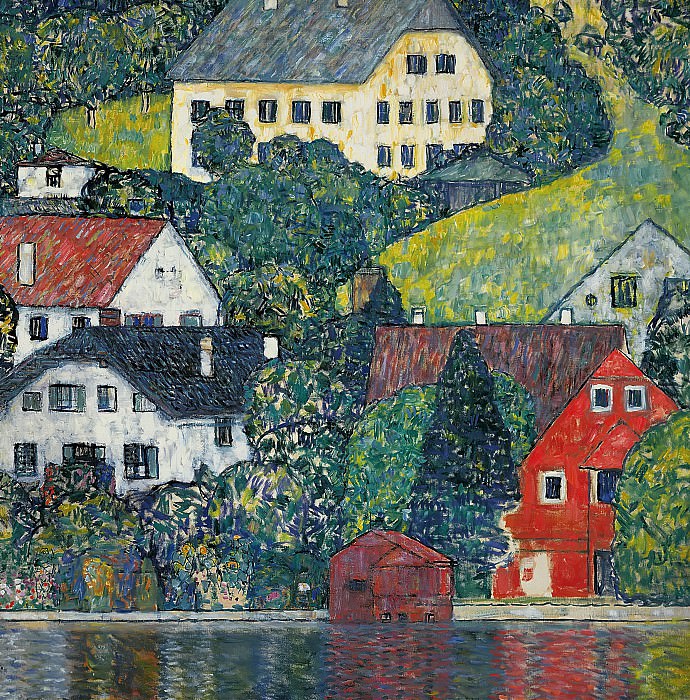 Houses at Unterach on the Attersee, Gustav Klimt