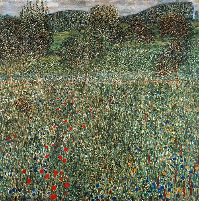 Orchard or Field of flowers, Gustav Klimt