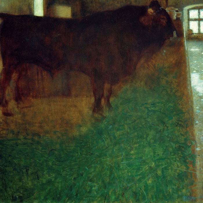 Черный бык, Густав Климт