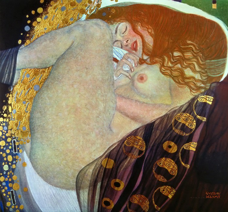 Title Danae, Gustav Klimt