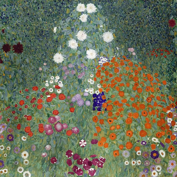 Цветочный сад, Густав Климт