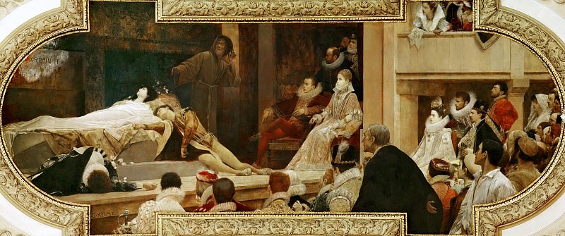 Death of Romeo and Juliet, Gustav Klimt