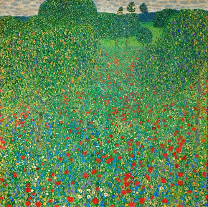Poppy Field, Gustav Klimt