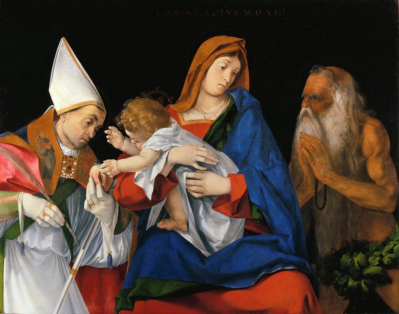 Мадонна c Младенцем со святыми Игнатием Антиохийским и Онуфрием 