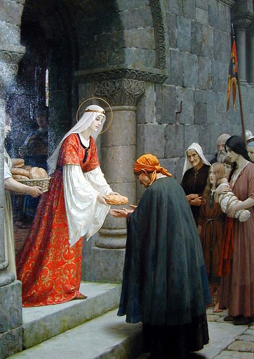 Благотворительность святой Елизаветы Венгерской, Эдмунд Блэр Лейтон