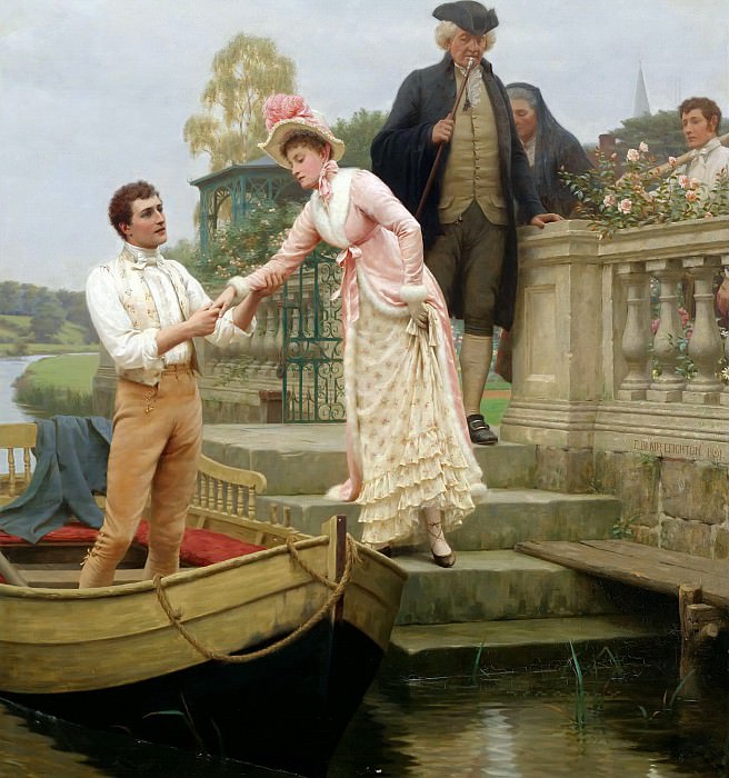 Lay Thy Sweet Hand In Mine And Trust In Me, Edmund Blair Leighton