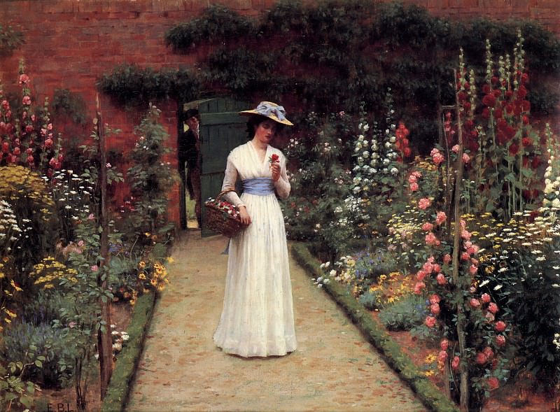 The Rose Garden, Edmund Blair Leighton