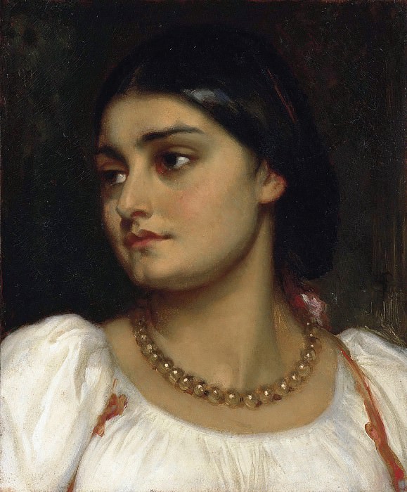 The Head Of A Girl, Frederick Leighton