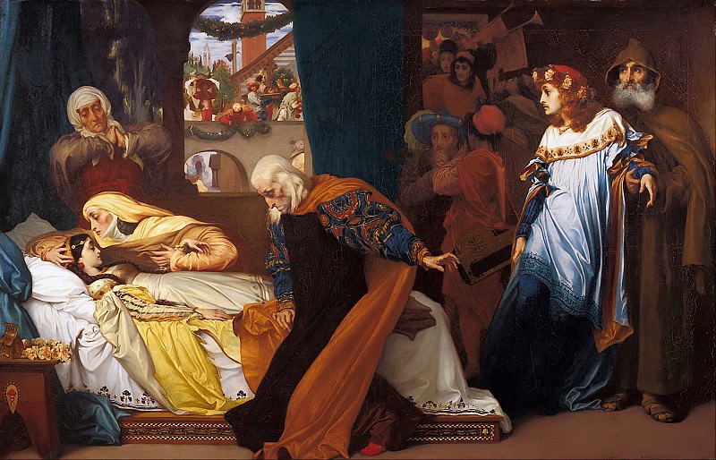 The feigned death of Juliet, Frederick Leighton