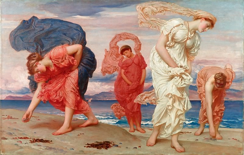 Greek girls picking up pebbles, Frederick Leighton