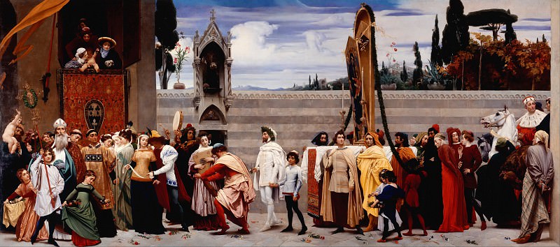 Cimabue s Madonna Carried in Procession, Frederick Leighton