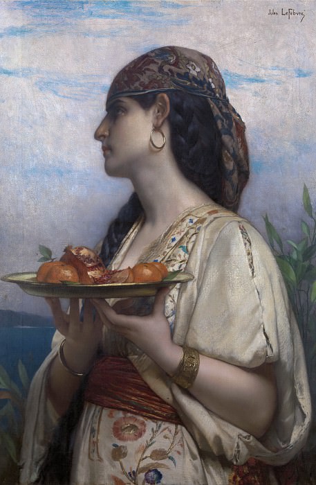 Slave with a fruit bowl, Jules-Joseph Lefebvre