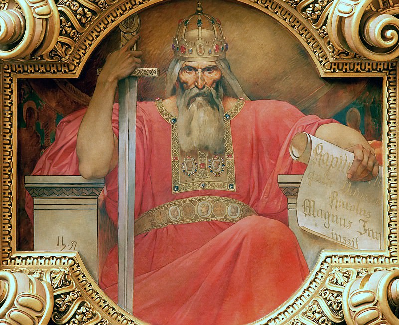 Charlemagne, King of the Franks , Jules-Joseph Lefebvre