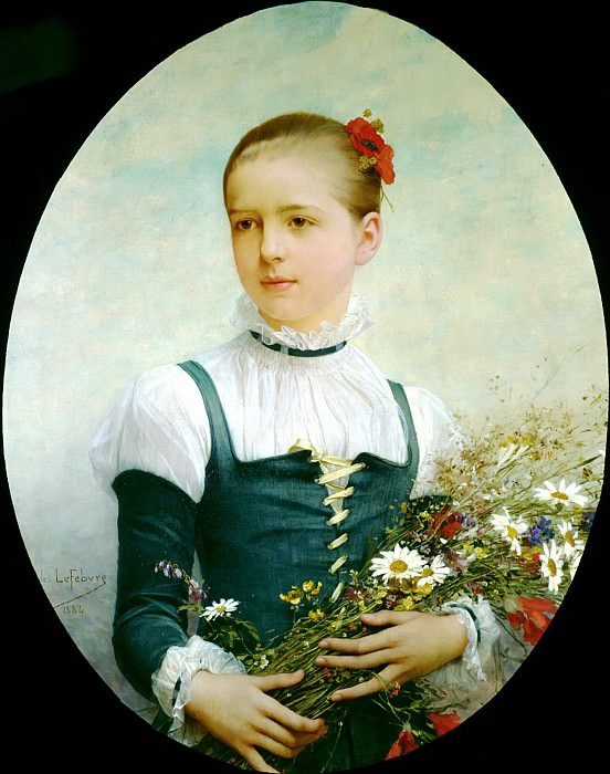 Portrait of Edna Barger of Connecticut, Jules-Joseph Lefebvre