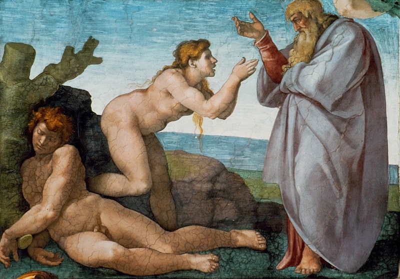 Сотворение Евы , Микеланджело Буонарроти