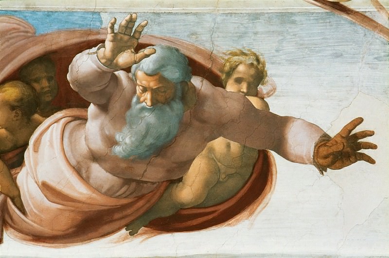 Separation of the Earth from the Waters, Michelangelo Buonarroti