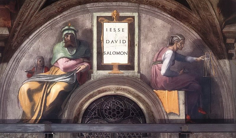 Иессей – Давид – Соломон, Микеланджело Буонарроти